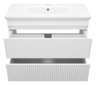 Напольная тумба под раковину Misty Мира 100см белый